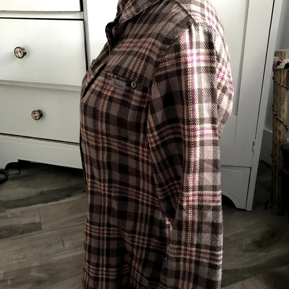 Woolrich Sawyer Coco Bean Plaid Flannel Shirt M - Picture 3 of 6